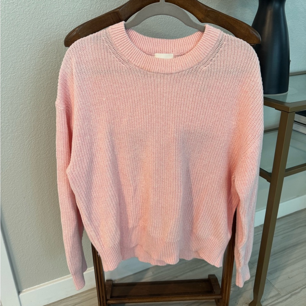 H&M Soft Pink Crew Neck Sweater
